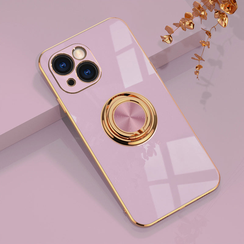 Plattiertes iPhone-Case mit Ring | Karnz
