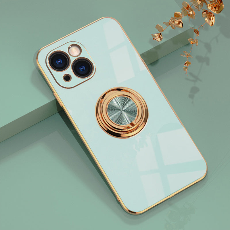 Plattiertes iPhone Case mit Ring | Karnz