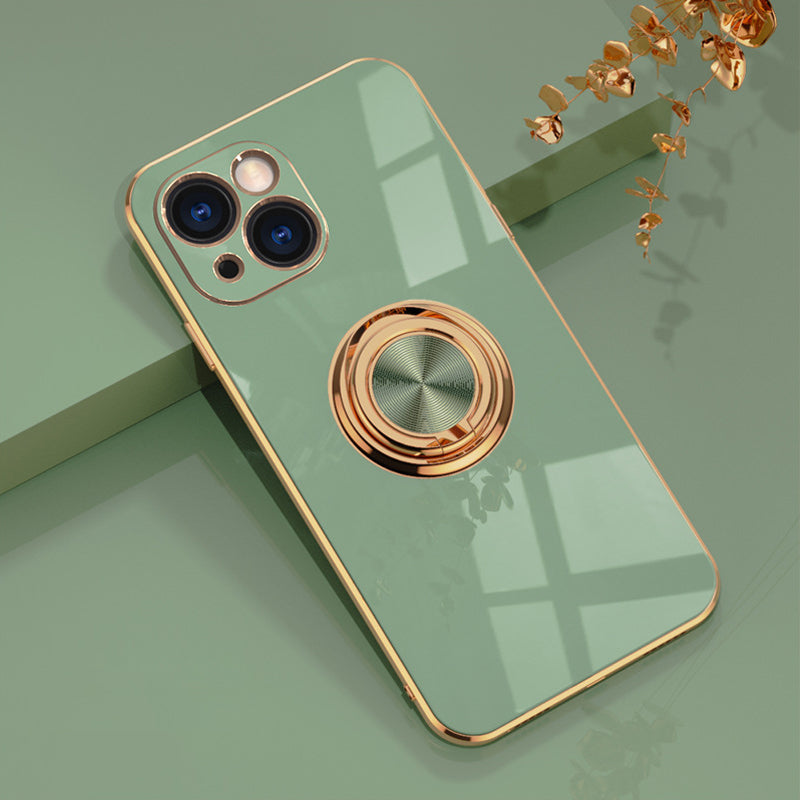 Plattiertes iPhone Case mit Ring | Karnz