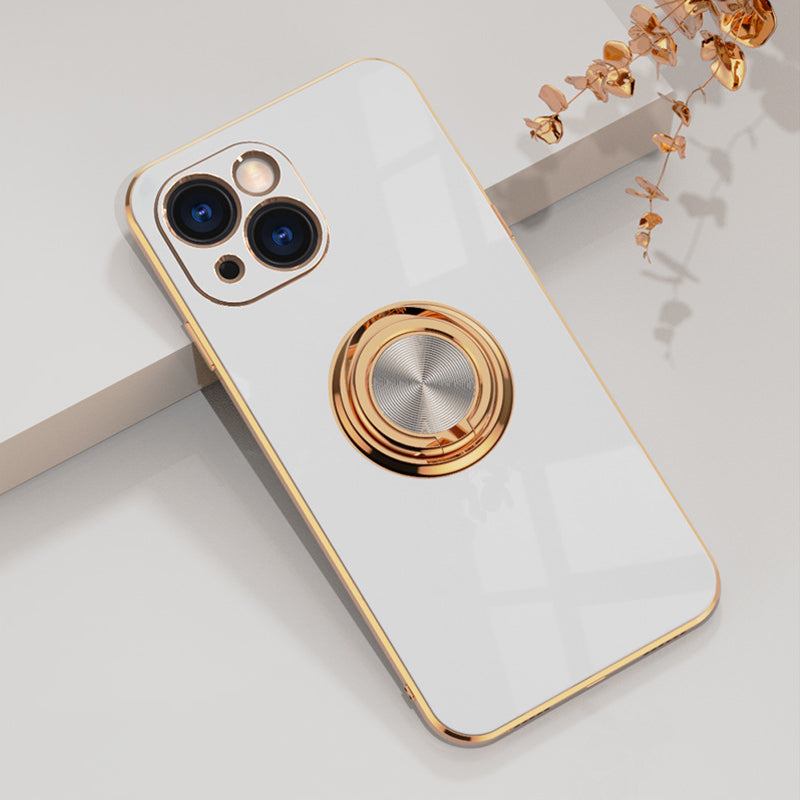 Plattiertes iPhone-Case mit Ring | Karnz