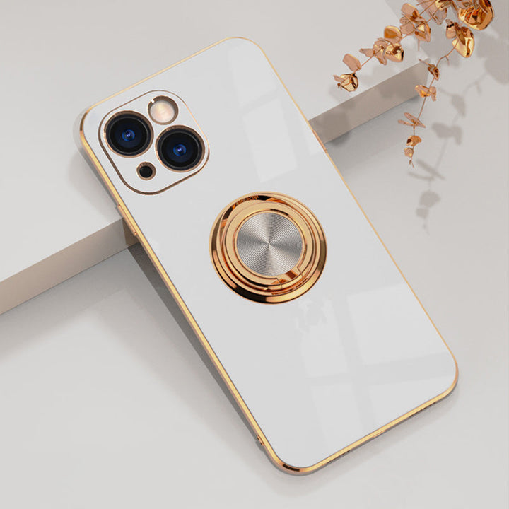 Plattiertes iPhone-Case mit Ring | Karnz
