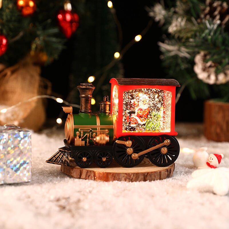 Weihnachtskristall schwebender Schneezug Licht | Karnz