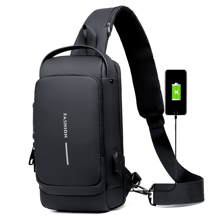 USB-Lade-Sport-Umhängetasche mit Diebstahlschutz