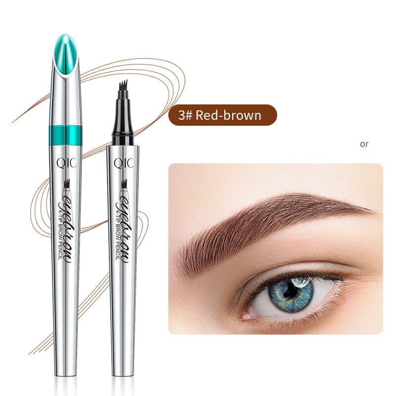 Karnz | Wasserdichter 3D-Microblading-Augenbrauenstift mit 4 Gabelspitzen