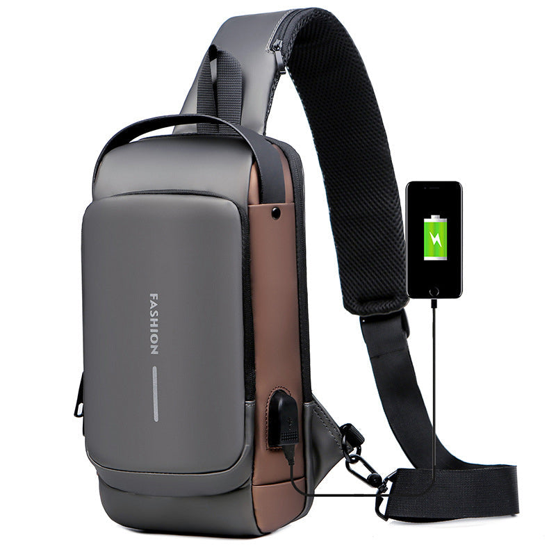 USB-Lade-Sport-Umhängetasche mit Diebstahlschutz