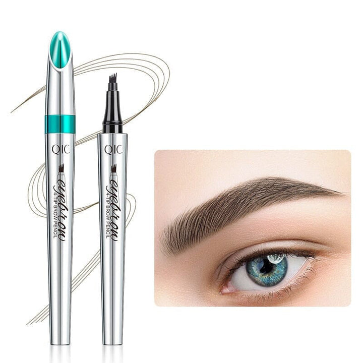 Karnz | Wasserdichter 3D-Microblading-Augenbrauenstift mit 4 Gabelspitzen