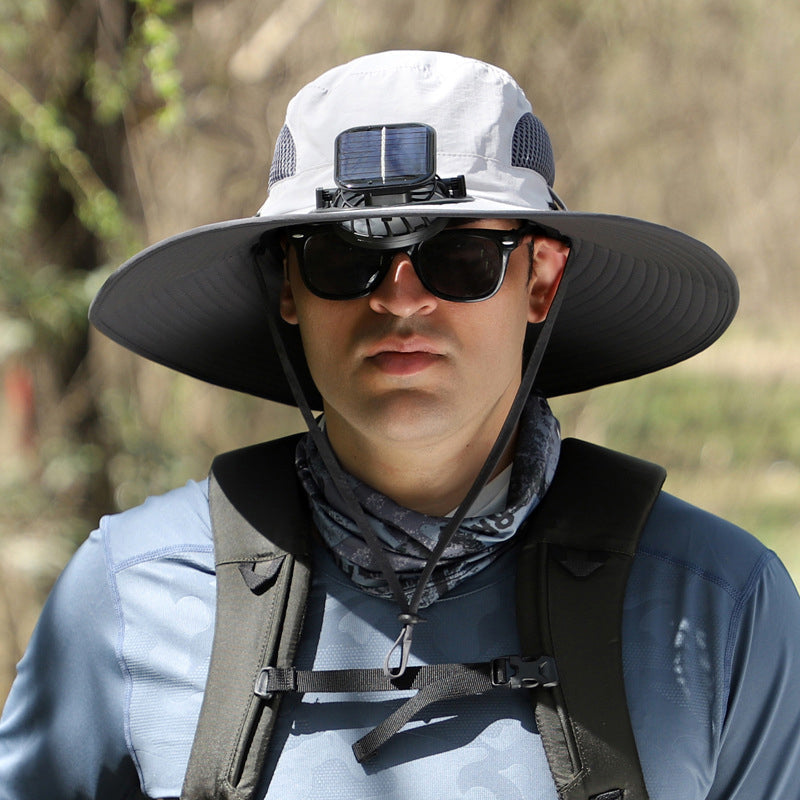 Solar- & USB-Lüfter Outdoor Angelhut | Karnz