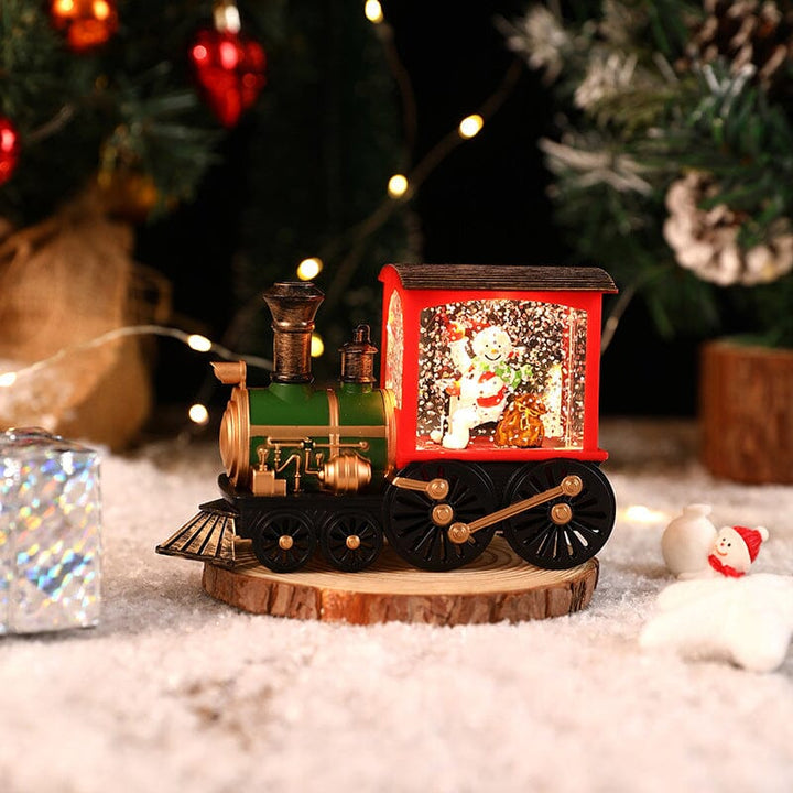 Weihnachtskristall schwebender Schneezug Licht | Karnz