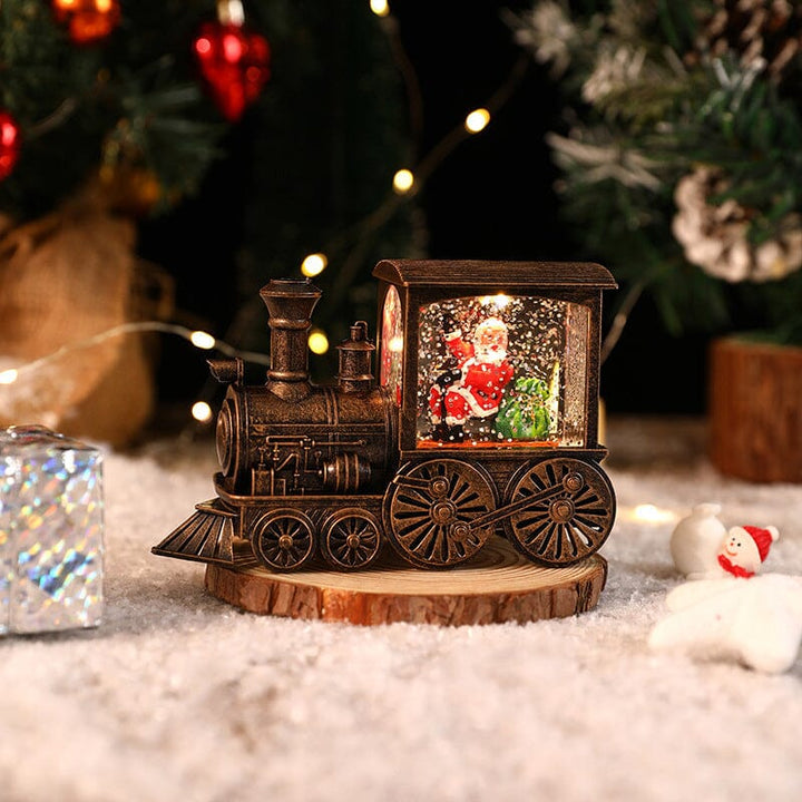 Weihnachtskristall schwebender Schneezug Licht | Karnz