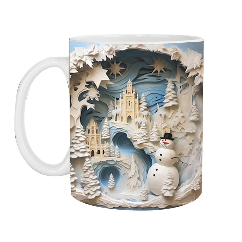3D Weihnachts-Schneemann Becher | Karnz