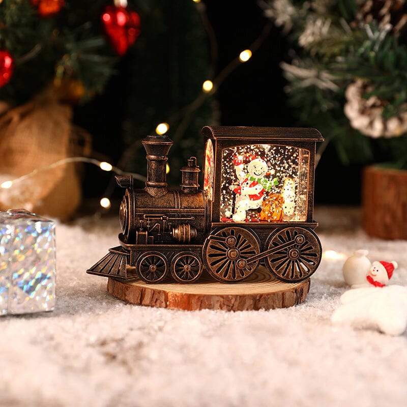 Weihnachtskristall schwebender Schneezug Licht | Karnz