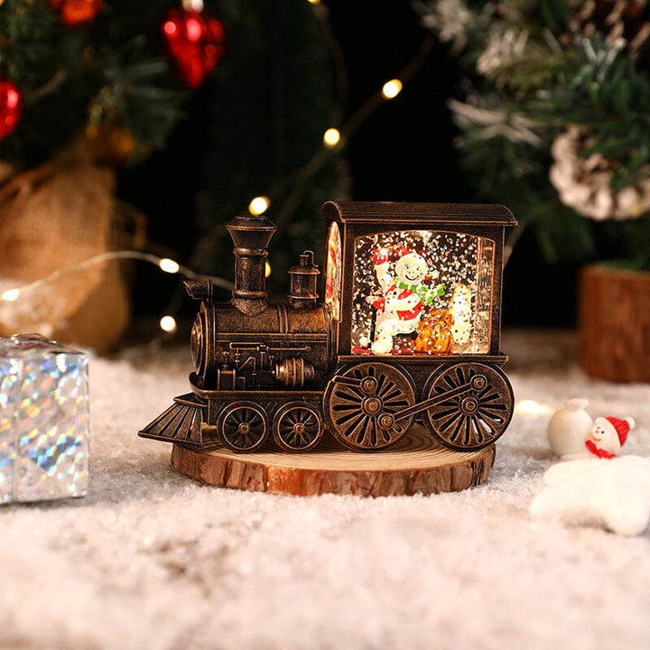 Weihnachtskristall schwebender Schneezug Licht | Karnz