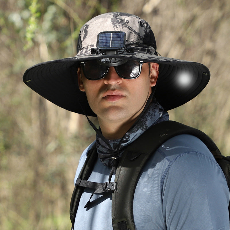 Solar- & USB-Lüfter Outdoor Angelhut | Karnz
