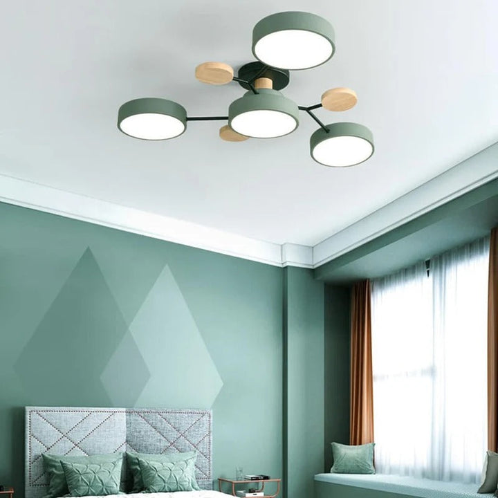 Moderne LED-Deckenleuchte, flache Montage