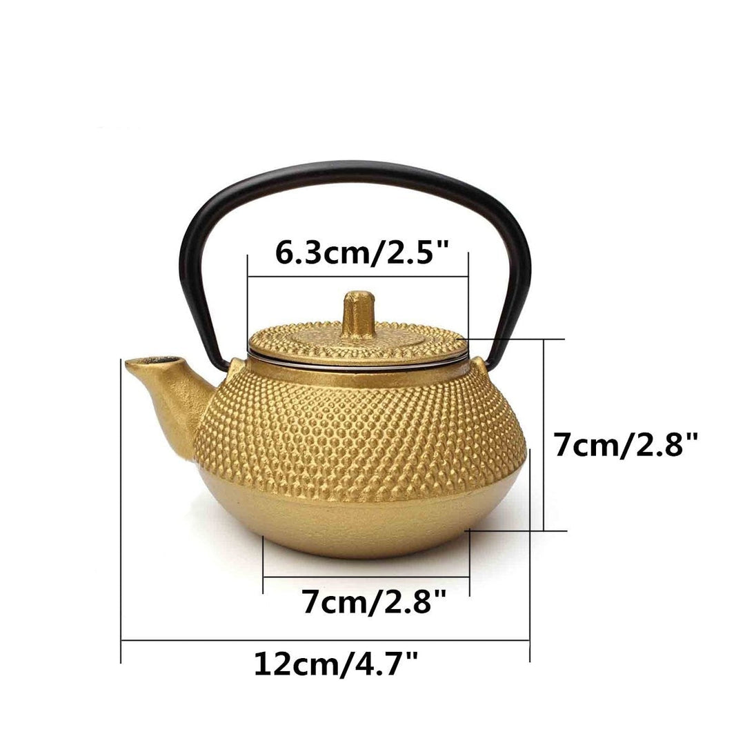 Klein 2oz Gusseisen Teekanne Teekanne Kessel mit Sieb Blumen Teekessel | Karnz