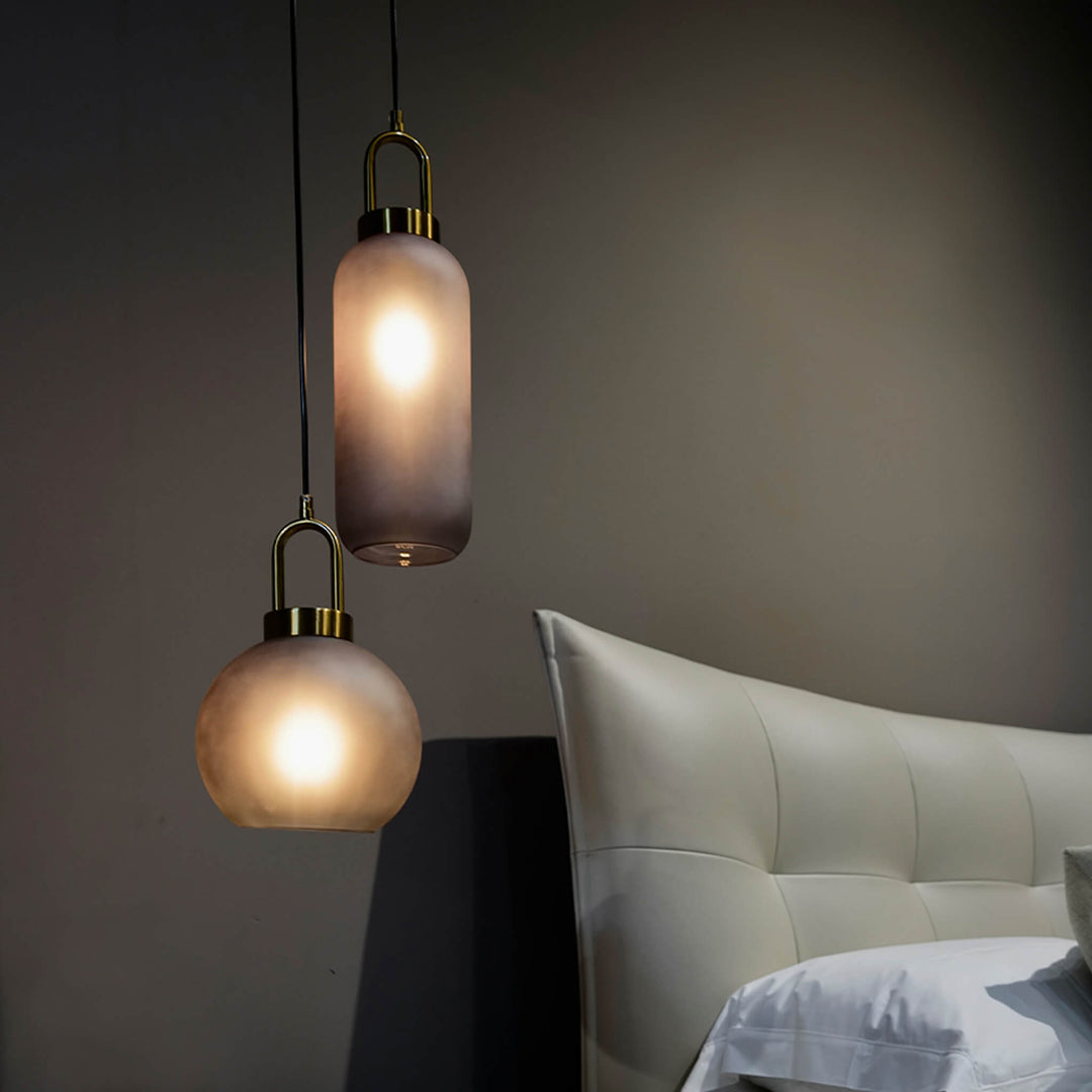 Rauchglas Pendelleuchte – Industrie-Deckenlampe für Küche, Esszimmer & Wohnzimmer | Karnz