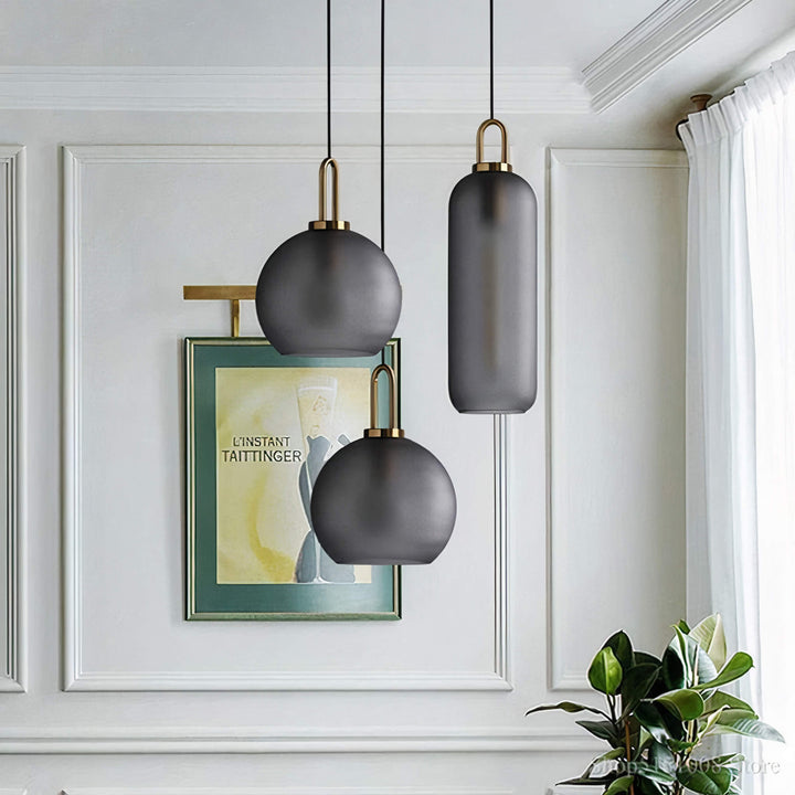 Rauchglas Pendelleuchte – Industrie-Deckenlampe für Küche, Esszimmer & Wohnzimmer | Karnz