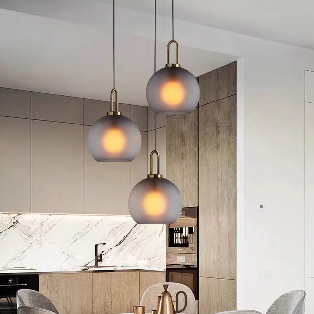 Rauchglas Pendelleuchte – Industrie-Deckenlampe für Küche, Esszimmer & Wohnzimmer | Karnz