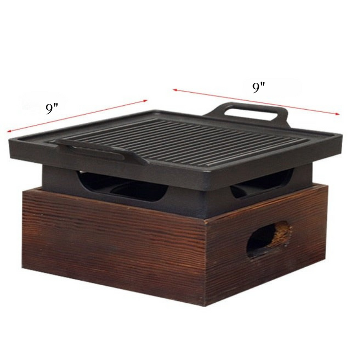 Raucharmer tragbarer Grill Holzkohle Haushalts Antihaft BBQ | Karnz