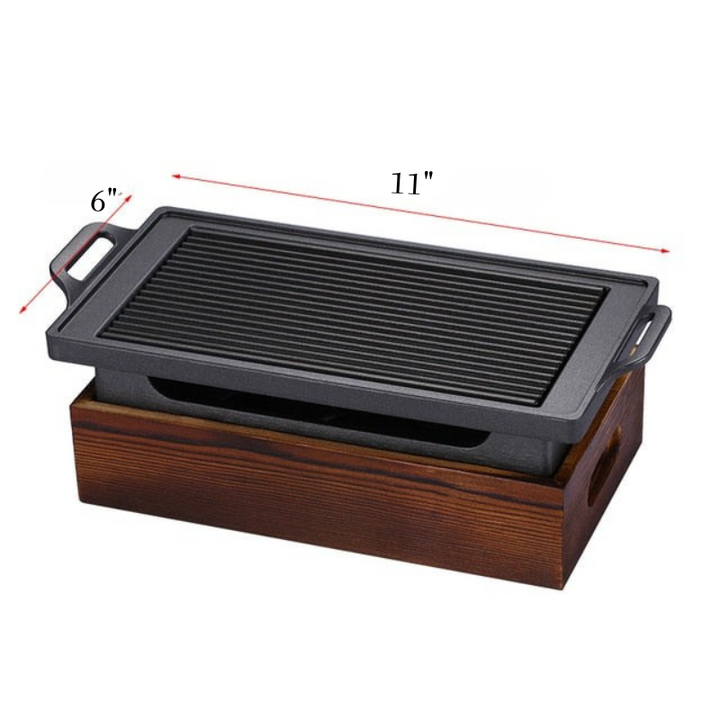 Raucharmer tragbarer Grill Holzkohle Haushalts Antihaft BBQ | Karnz