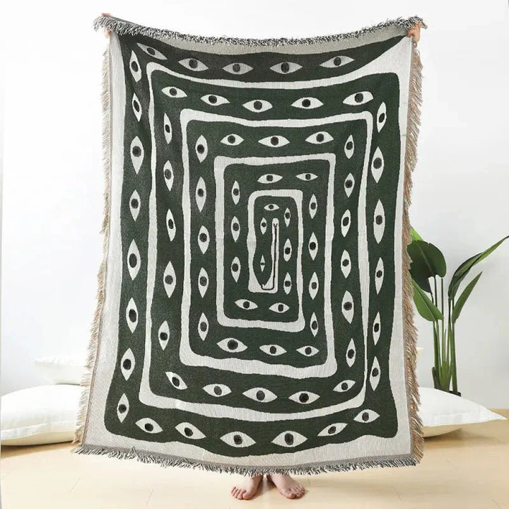 Snake Eye Design Sofa Decke für gemütliche Wohnkultur | Karnz