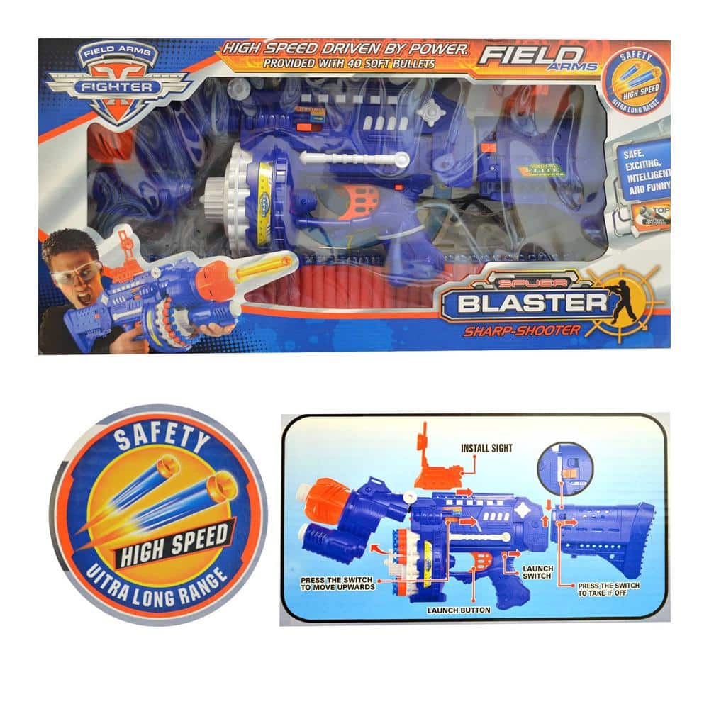Vollautomatische Soft Bullet Gun inkl. 40 Pfeile/Darts | Karnz