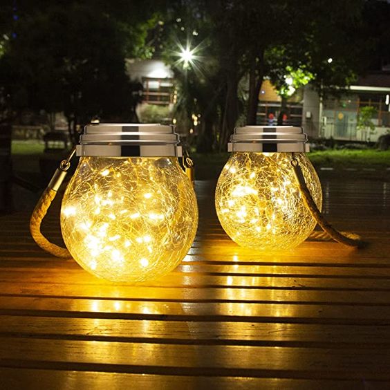 Solar Glass Globe Laterne Karnz