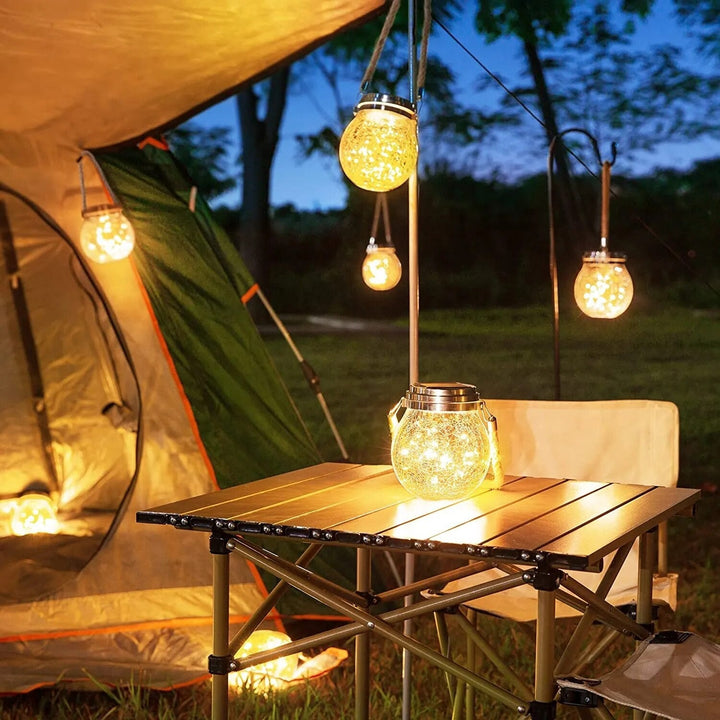 Solar Glass Globe Laterne Karnz