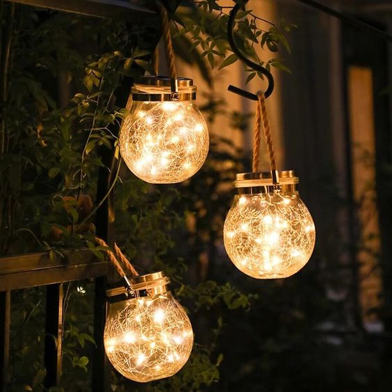 Solar Glass Globe Laterne Karnz