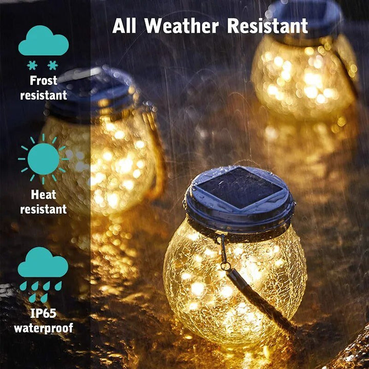 Solar Glass Globe Laterne Karnz
