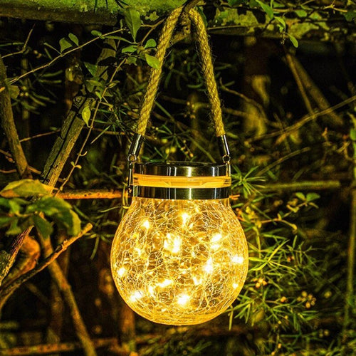 Solar Glass Globe Laterne Karnz