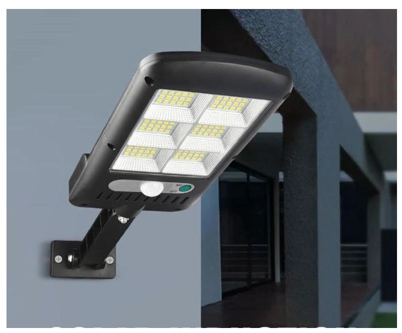 SolarBright Gartenleuchte mit Bewegungsmelder – Kabellose IP65 LED-Außenleuchte mit Fernbedienung und 6000K kaltweißem Licht