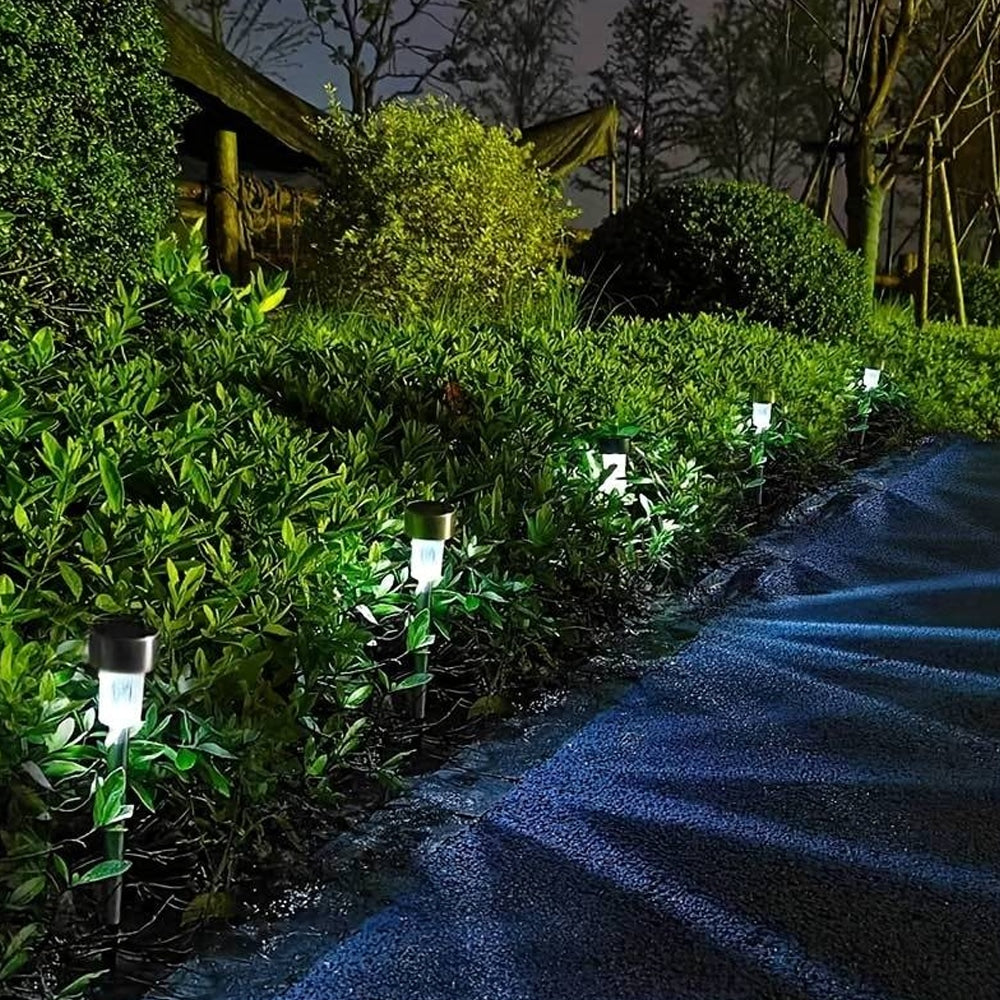 LED-Solarzellenlampen auf Spießen - Schwarz 10 Stk. | Karnz