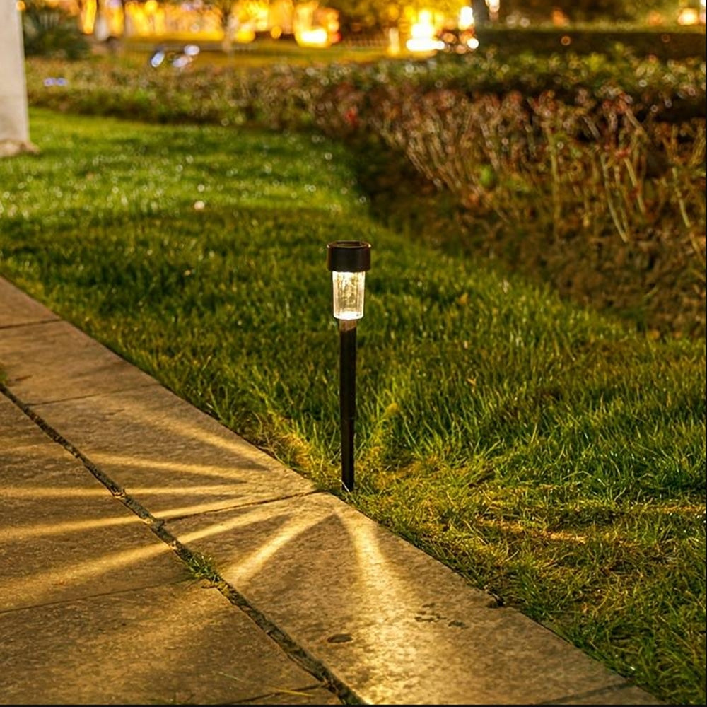 LED-Solarzellenlampen auf Spießen - Schwarz 10 Stk. | Karnz