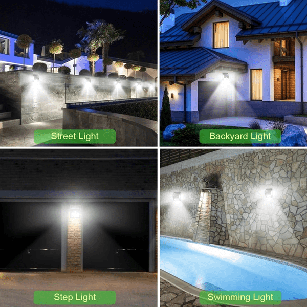 Bewegungsmelder Solar Powered 100 LED Lichter | Karnz