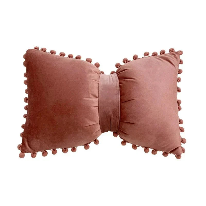 Einfache Candy-Farbe Quasten-Kissenbezug Samt 50x30cm | Karnz