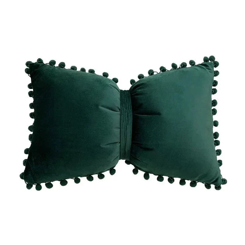 Einfache Candy-Farbe Quasten-Kissenbezug Samt 50x30cm | Karnz