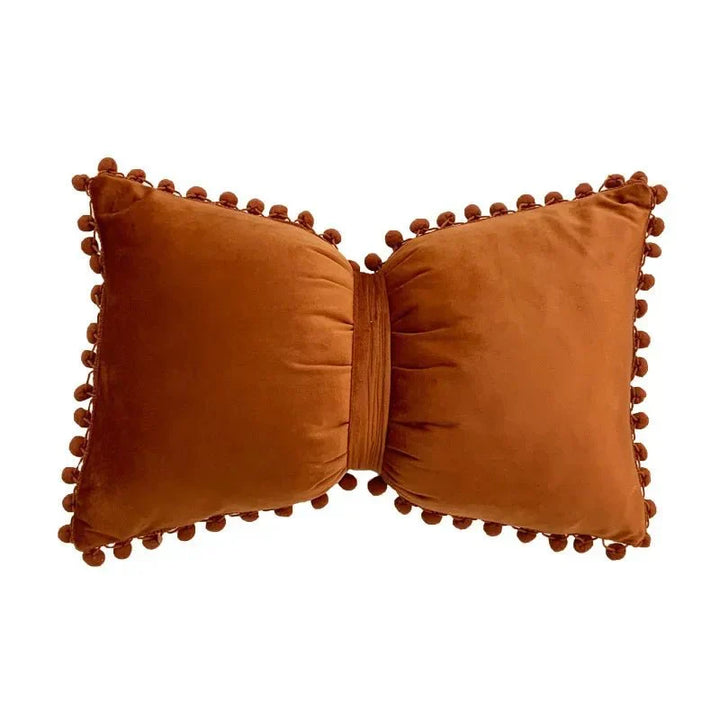 Einfache Candy-Farbe Quasten-Kissenbezug Samt 50x30cm | Karnz