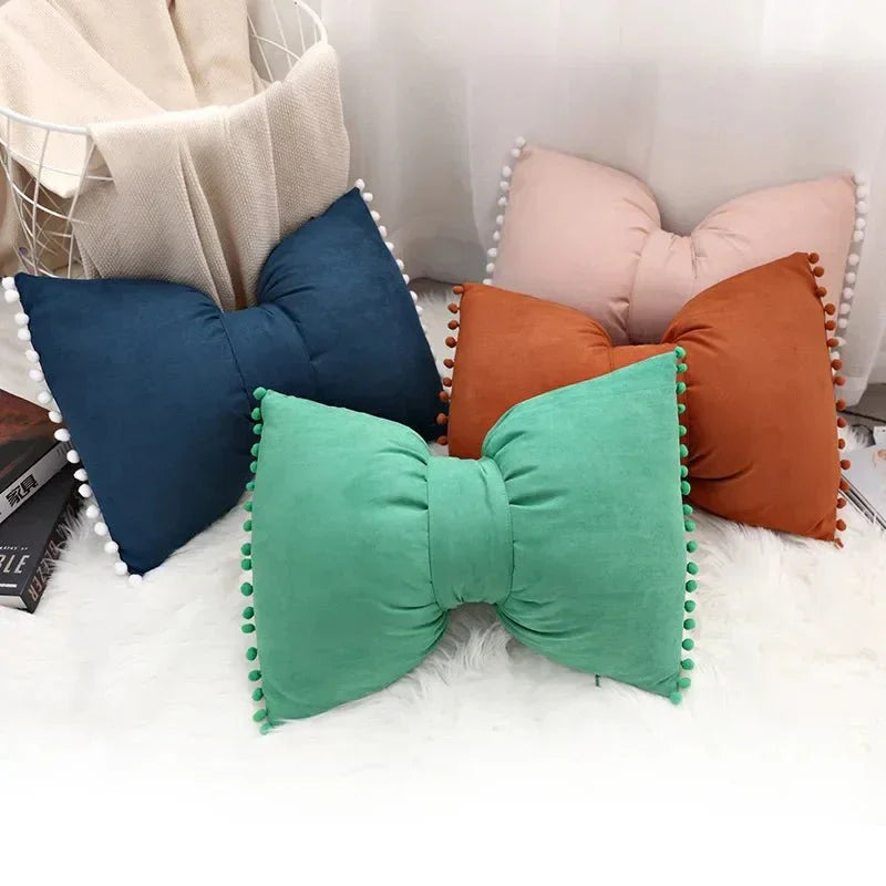 Einfache Candy-Farbe Quasten-Kissenbezug Samt 50x30cm | Karnz