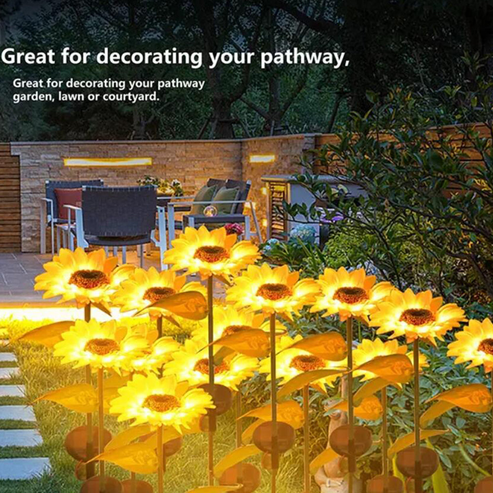 Solar-Sonnenblumen-Gartenlampe 80 cm | Karnz