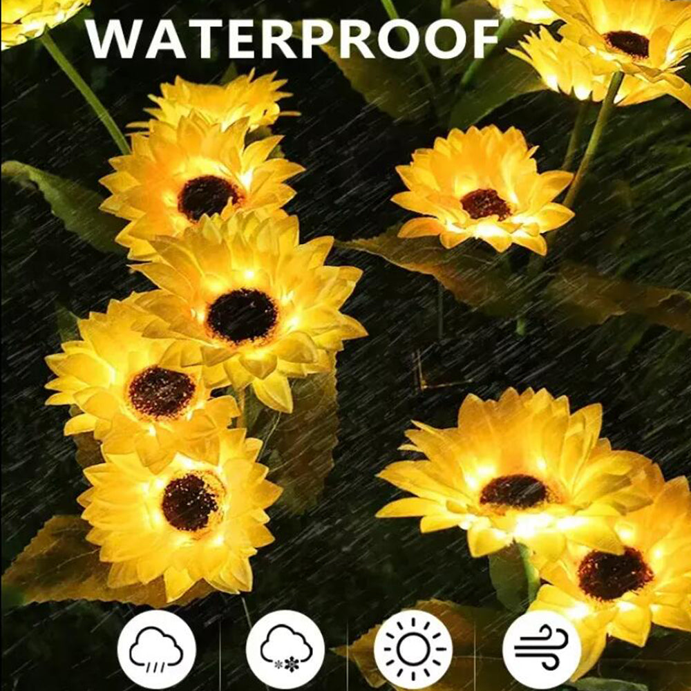 Solar-Sonnenblumen-Gartenlampe 80 cm | Karnz