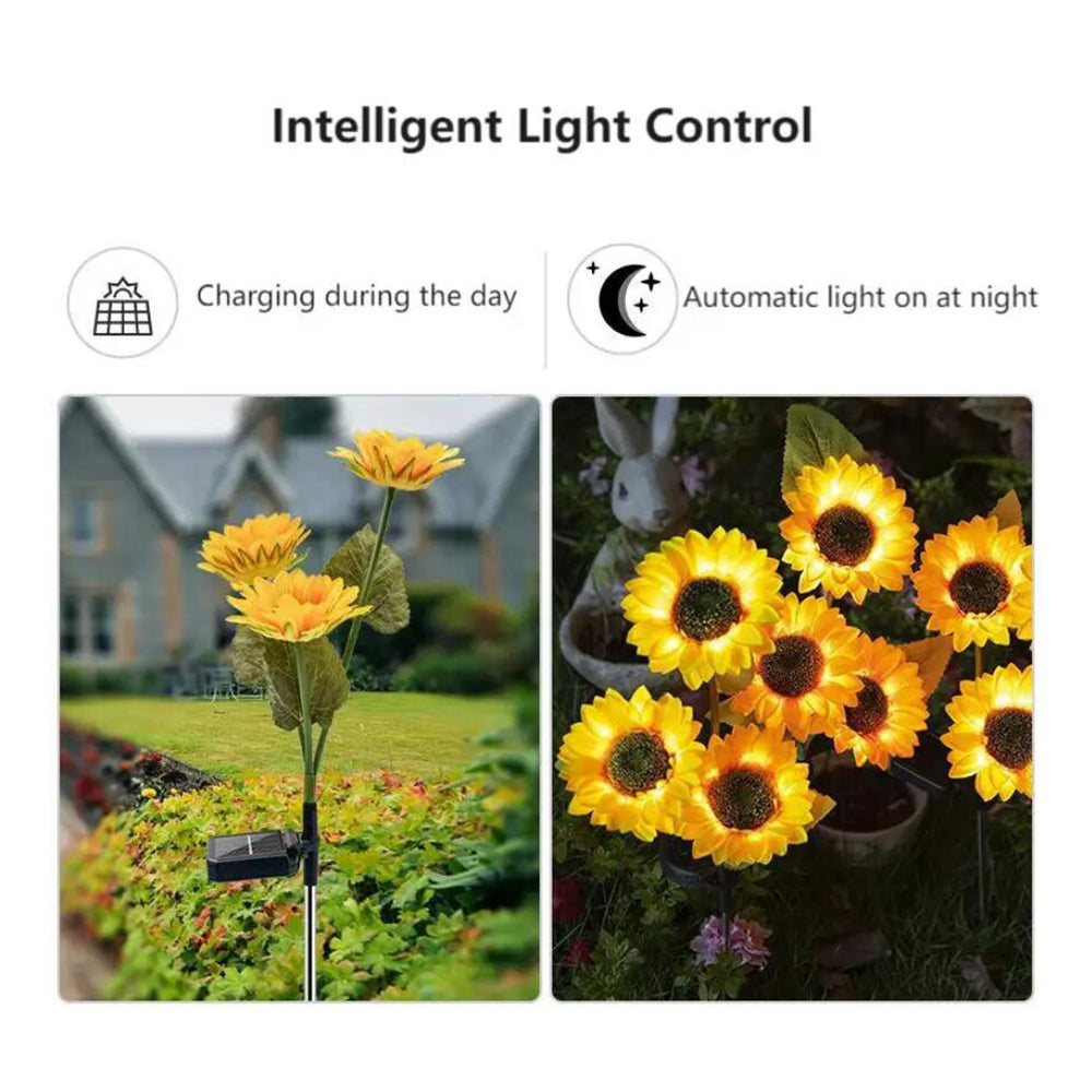Solar-Sonnenblumen-Gartenlampe 80 cm | Karnz