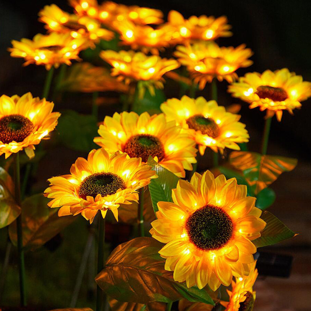 Solar-Sonnenblumen-Gartenlampe 80 cm | Karnz