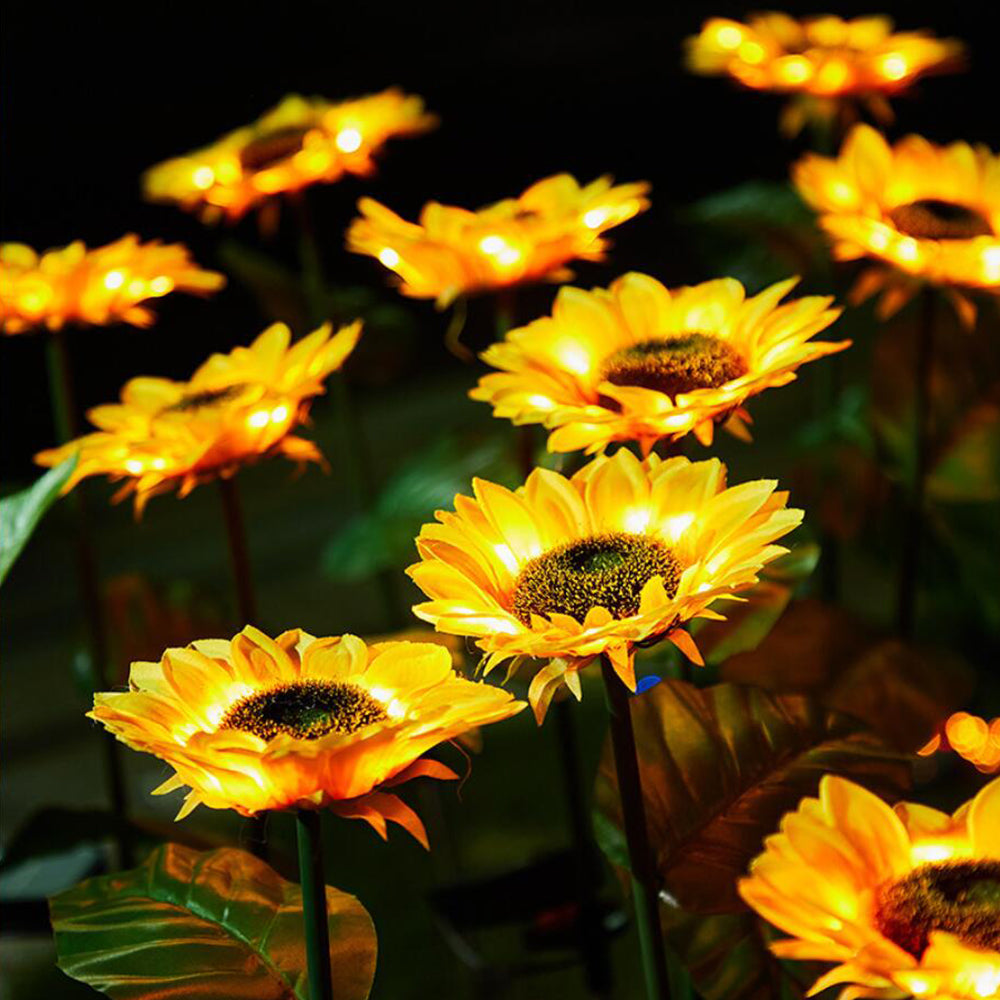 Solar-Sonnenblumen-Gartenlampe 80 cm | Karnz