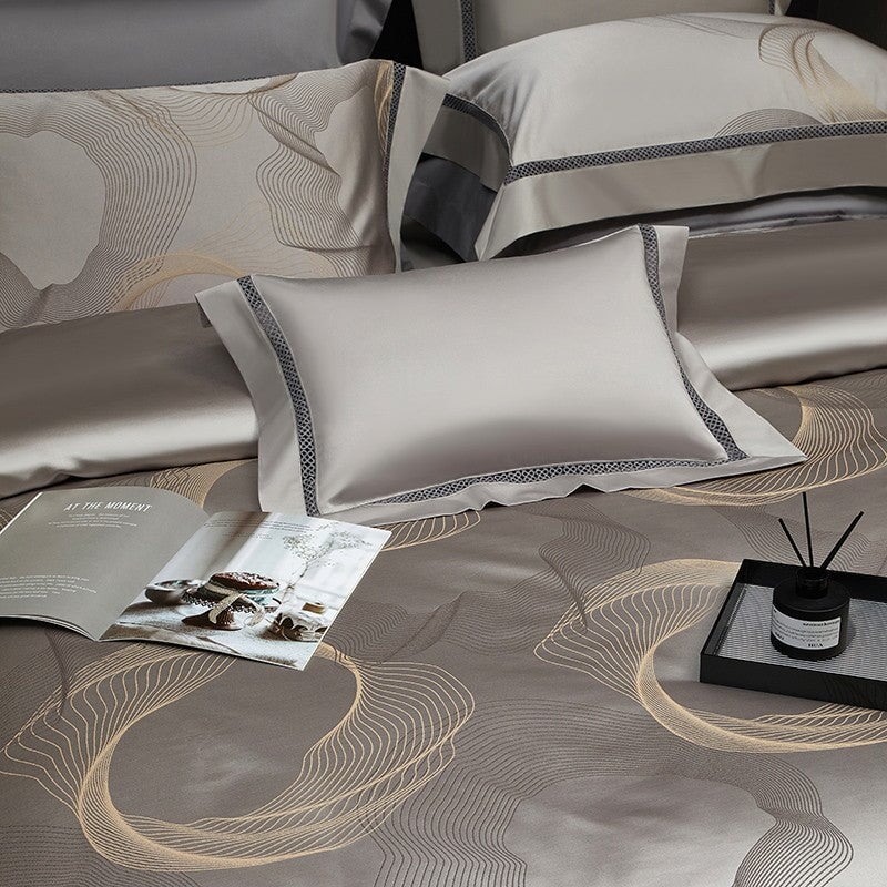 Sonata Luxus Bettbezug Set – 1000 TC Baumwolle mit seidig satinierter Oberfläche | Karnz