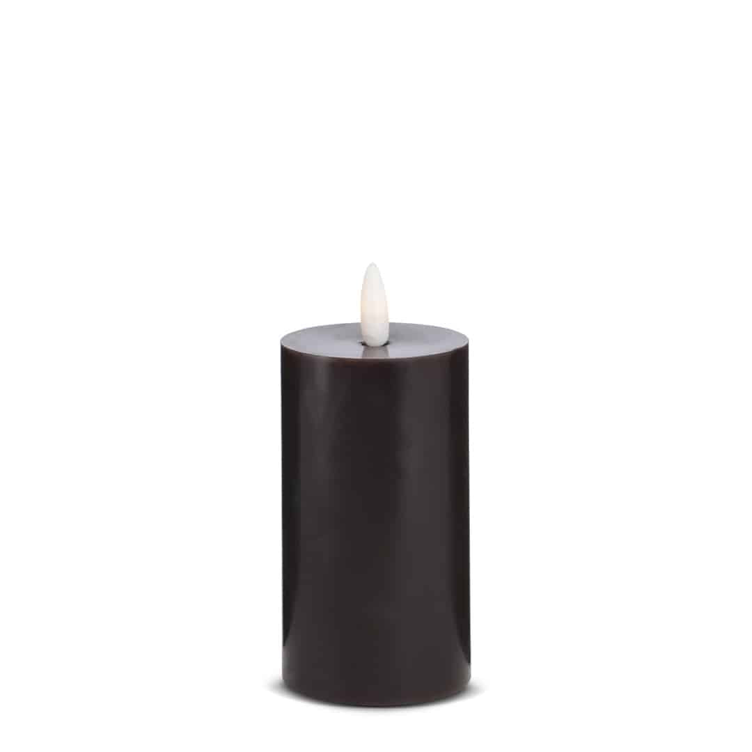 LED Kerze (1 Stück) mit realistischer 3D Flamme 5 x 12,5 cm | Karnz