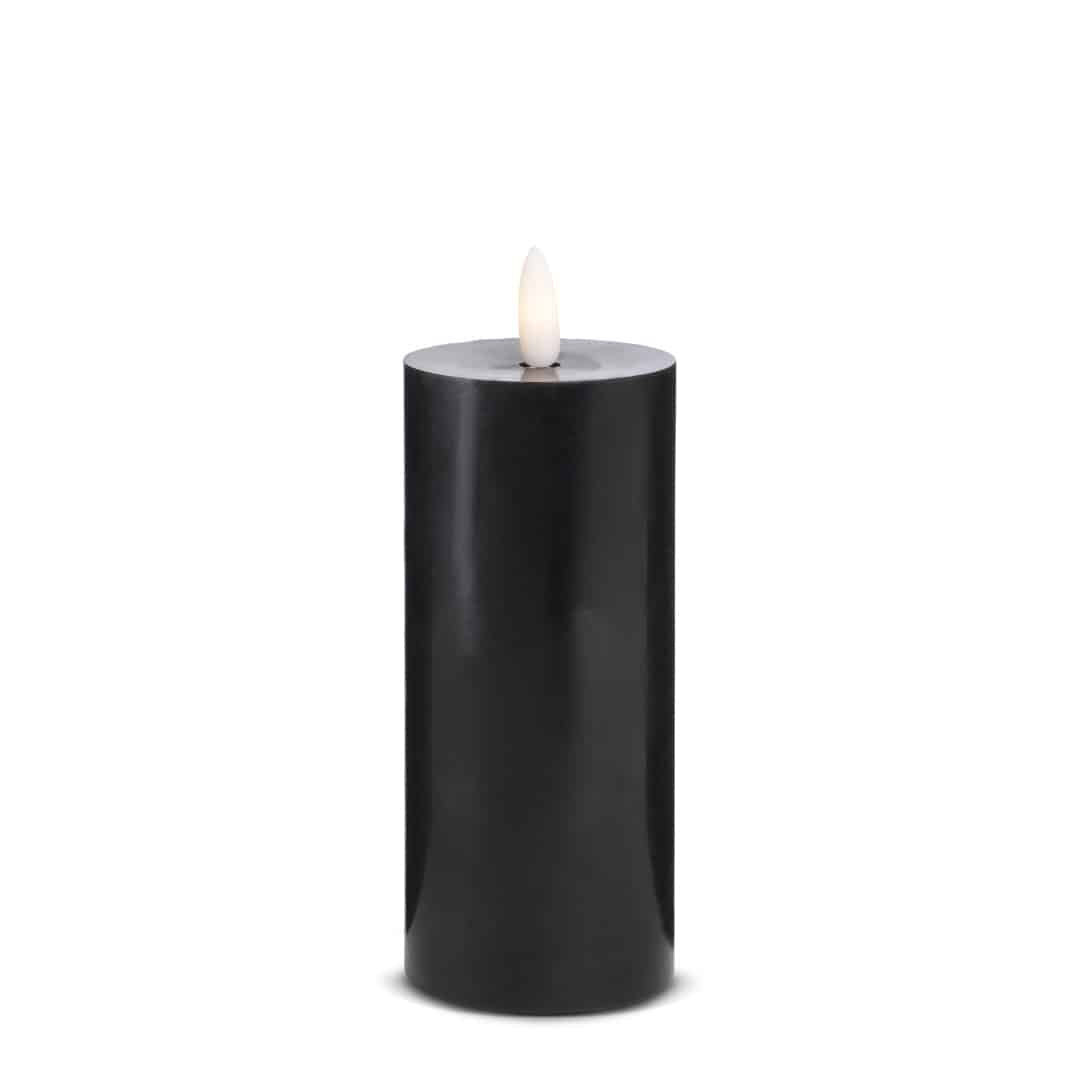 LED Kerze (1 Stück) mit realistischer 3D Flamme 5 x 15 cm | Karnz