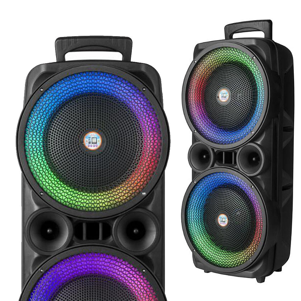 Soundbox 2 x 8" - LED-Beleuchtung, Mikrofon und Fernbedienung | Karnz