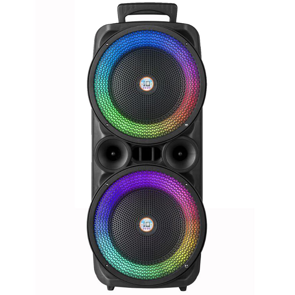 Soundbox 2 x 8" - LED-Beleuchtung, Mikrofon und Fernbedienung | Karnz