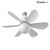 Moderner Niedrigprofil-Deckenventilator mit Licht | Karnz